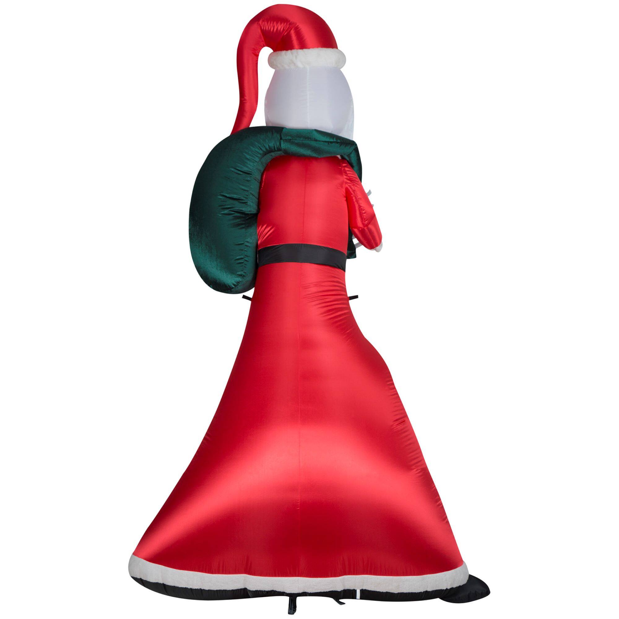 10ft. Airblown® Inflatable Giant Christmas Jack Skellington as Sandy Claws